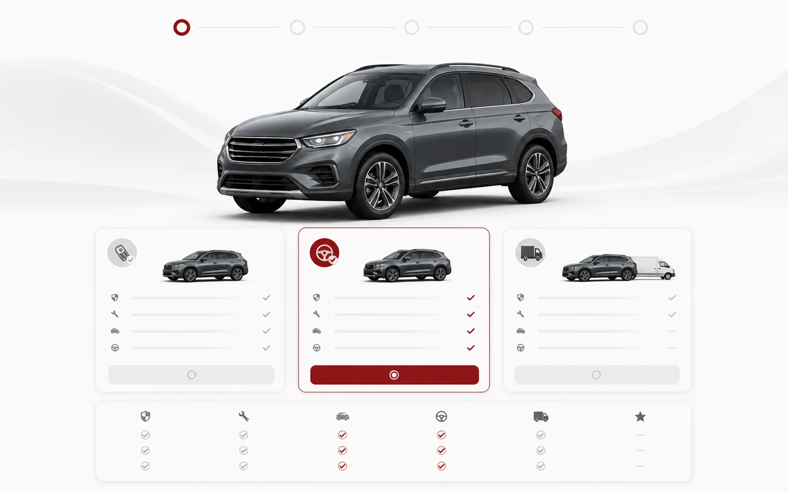 Guided vehicle shopping decision interface